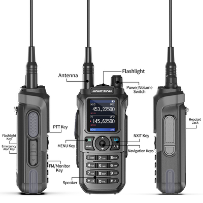 comprare 135*60*33mm Dimensione esclusa Antenna Baofeng Walkie Talkie Long Range con batteria da 2600mAh fabbricazione online