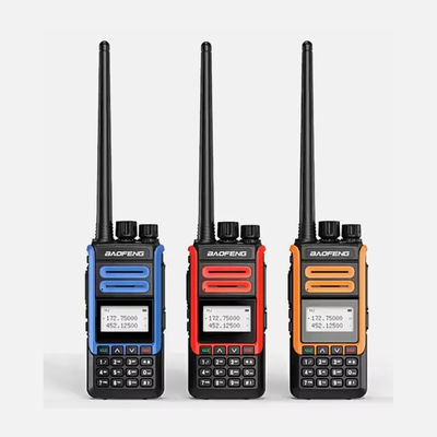 comprare BF-H7 Dual Band Portable Walkie Talkie VHF UHF 136-174MHZ 400-520MHZ IPX4 Waterproof with 1000-1500mAh Battery fabbricazione online