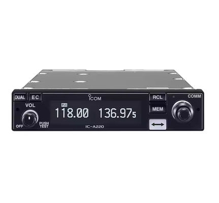 comprare IC-A220E Aviation Band Vehicle Walkie Talkie with 8W Output Power and 0-50km Talk Range IPX4 Water Resistant Mobile Radio fabbricazione online