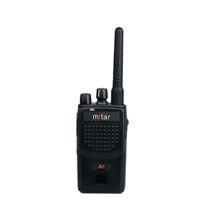 Radio digitale a due vie A6 portatile forte penetrazione a lungo raggio stampa chiara forte e resistente alle cadute monitoraggio