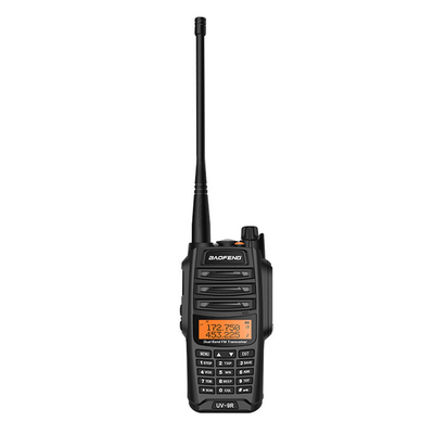 UV-9R Ultraviolet a doppia banda, impermeabile e impermeabile alla polvere, walkie-talkie esterno nero