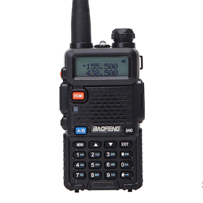 Radio digitale a due vie Baofeng UV-5RX Tri-band 5watt Wireless Long Range Professional Trasmettitore nero portatile