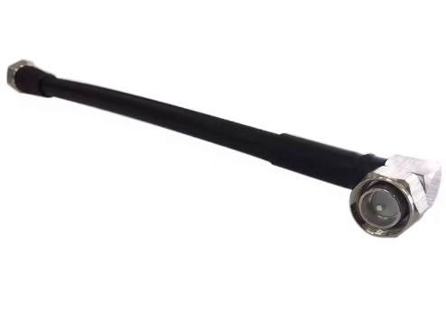 Repetitore accessori antenna e alimentatore RF 1/2 con 4,3-10 maschio a maschio angolo destro a cavo alimentatore retto