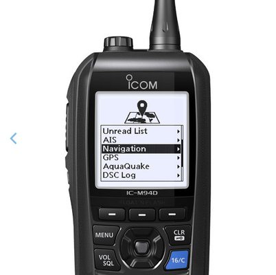 M94D VHF Radio marino a due vie IP57 Flash galleggiante per imbarcazioni con display LCD