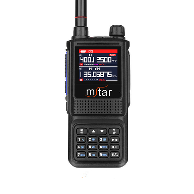 1-8km M-UV7 portatile Full Band Emergenza Alarme radio a doppio senso schermo LCD