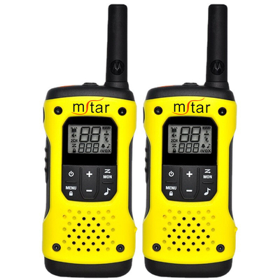 Motorola T92 Two Way Radio Handheld Yellow Terminal Style Walkie Talkie per le esigenze