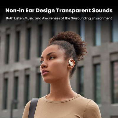 Mini accessori TWS per radio a due vie Bluetooth v5.4 cuffie a conduzione ossea per un'esperienza audio migliorata