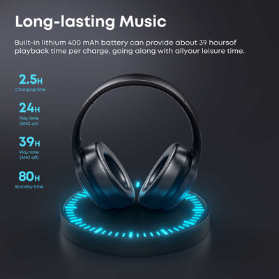 Langsdom Bluetooth Headset Accessori per due vie Radio Blurtrum Chipset ANC Bluetooth cuffie per viaggiatori frequenti in viaggio di lavoro