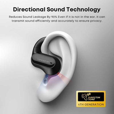 Langsdom 80H Playtime Open-Ear True Wireless Bluetooth cuffie con microfono Bluetooth auricolari con ganci per le orecchie OWS auricolari