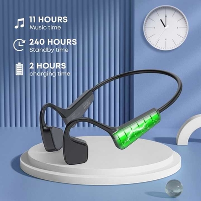 Langsdom Sport cuffie bluetooth Accessori per due vie Radio NO Touch Screen Conduczione ossea Bluetooth Earphone con Bluetooth V5.4 Standard