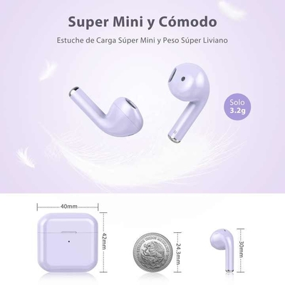 Fattore di forma dell'auricolare e del microfono senza schermo tattile Fattore di forma dell'auricolare e del microfono semi-in-ear 1-3 ore Tempo di ricarica della batteria