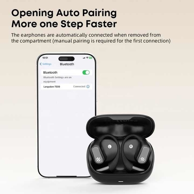 Auricolare e microfono auricolare e microfono aperto con batteria da 500 mAh e indicatore della batteria a LED