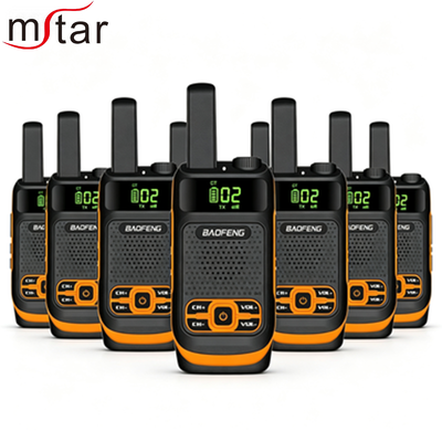 Mini walkie-talkie T19 ad alta potenza con portata di 3 chilometri e funzione logo personalizzato per uso esterno
