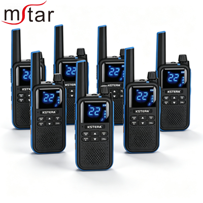 AT101/AT100 FRS portatile PMR446 Walkie Talkie con IPX5 resistenza all'acqua 2500-3000mAh Batteria e 5W di potenza per sport all'aperto